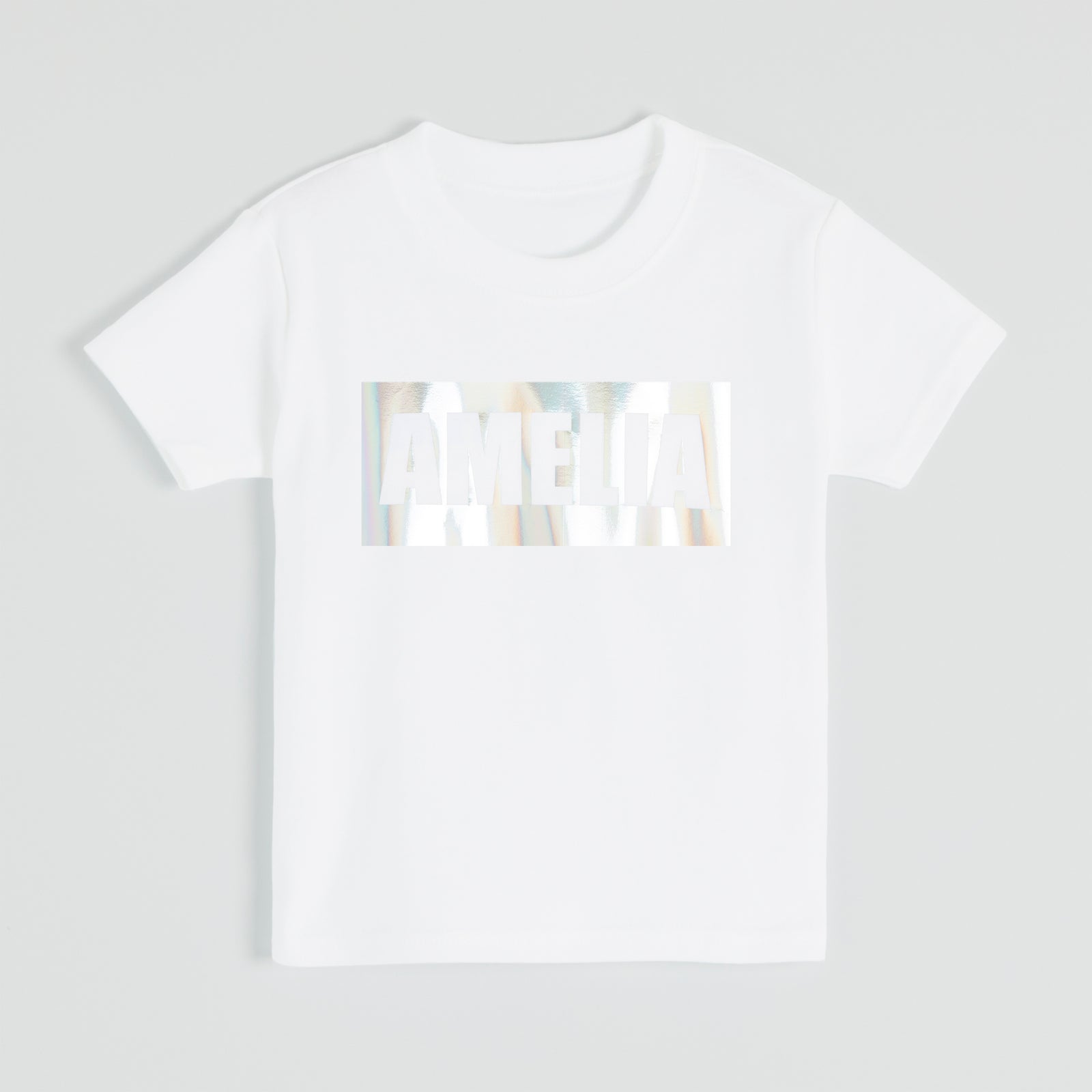 Personalised Iridescent Block T-Shirt