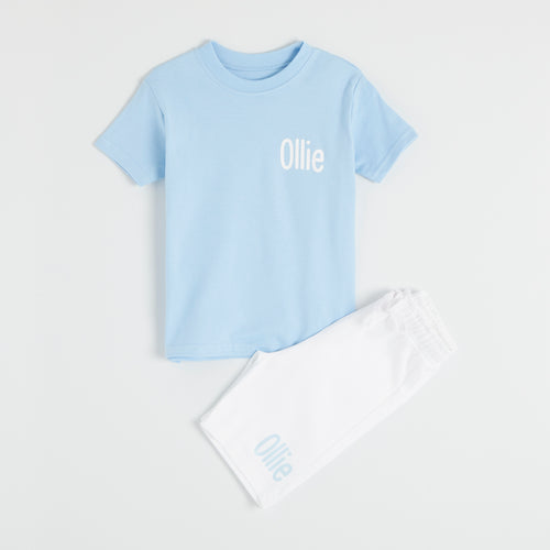 Personalised Blue & White Summer Set