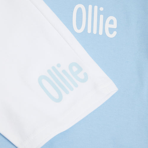 Personalised Blue & White Summer Set