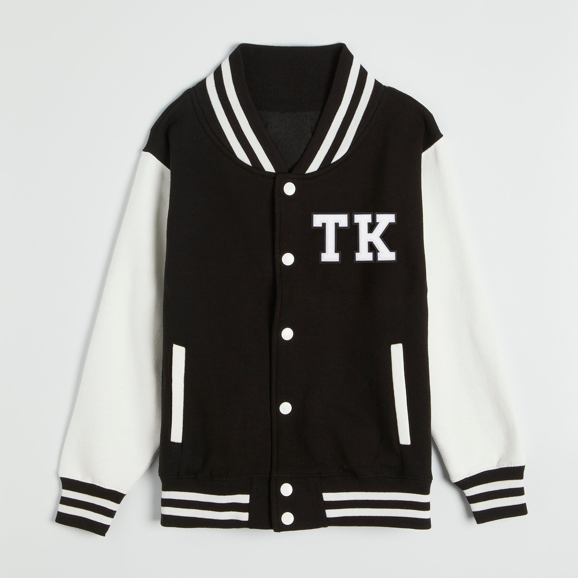 Alphabet Black Varsity Jacket