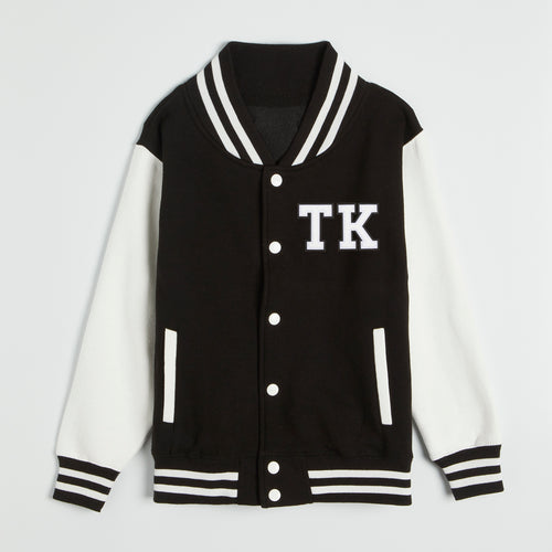 Alphabet Black Varsity Jacket