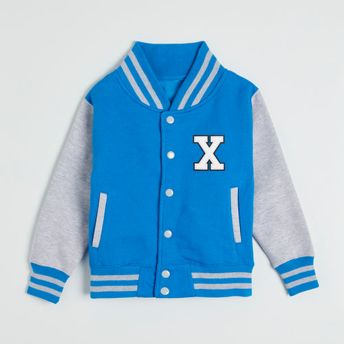 Alphabet Blue Varsity Jacket