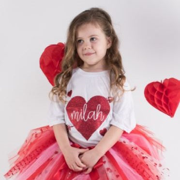 Personalised Love Heart T-shirt