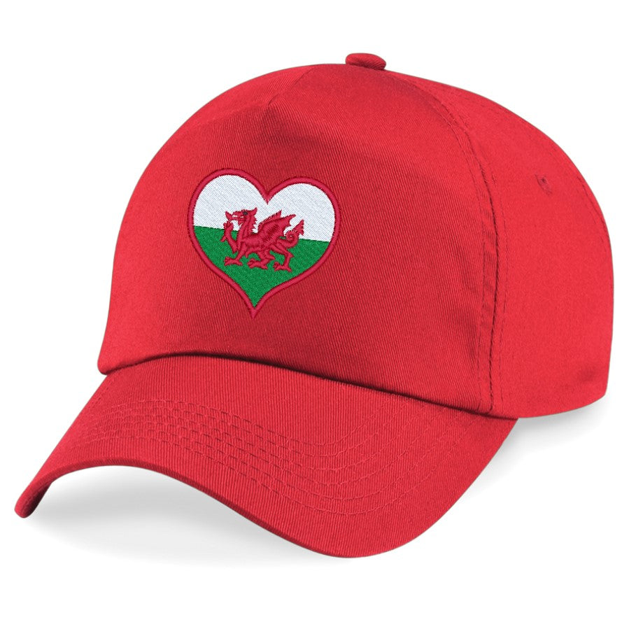 Wales Heart Flag Cap