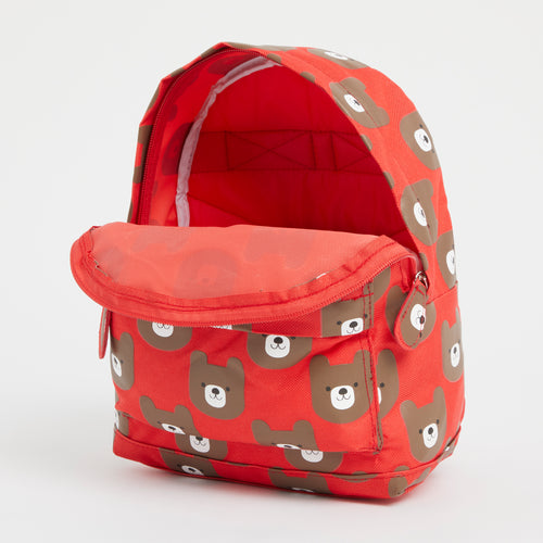 Embroidered Bear Backpack