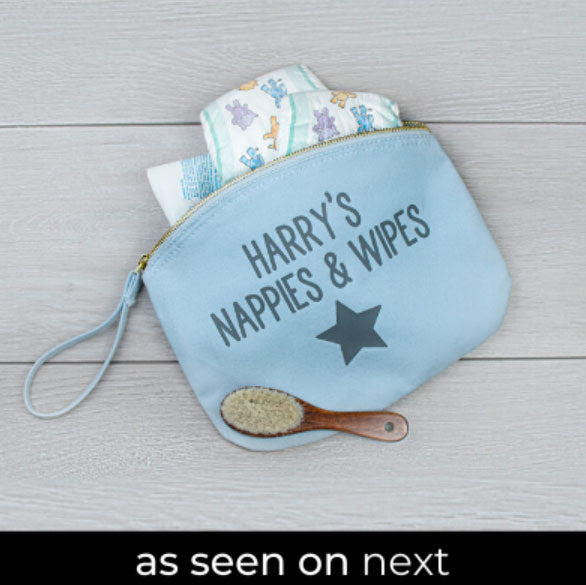 Blue Baby Accessory Pouch
