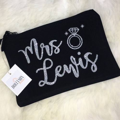 Personalised Bride Accessory Pouch