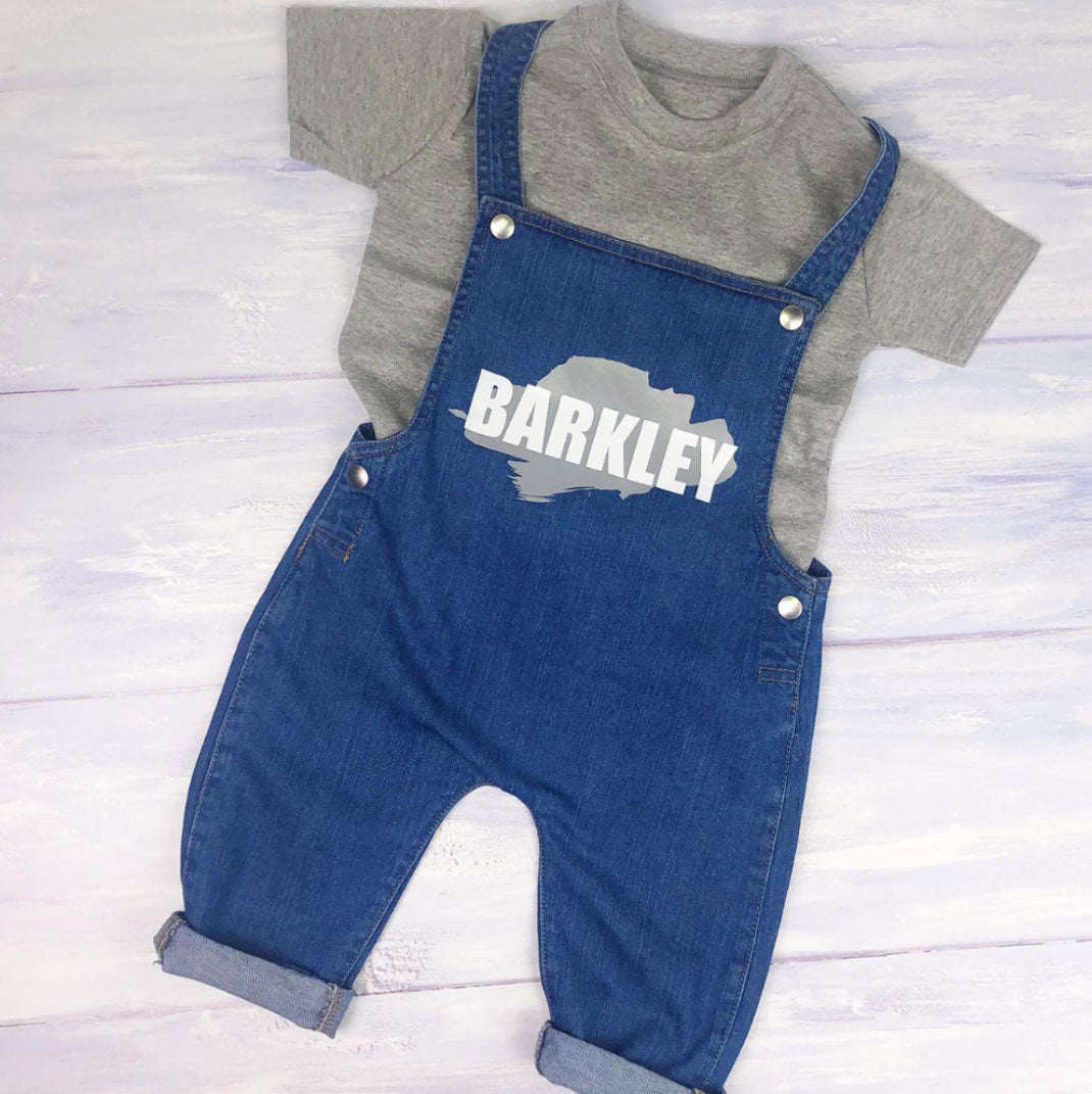Personalised Denim Dungarees