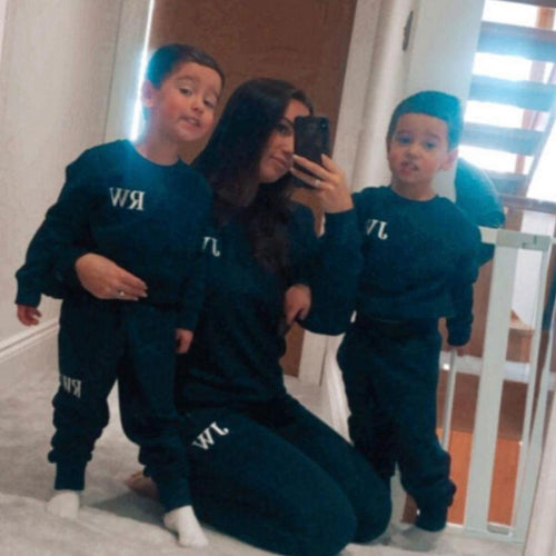 Embroidered Ladies Navy Lounge Set