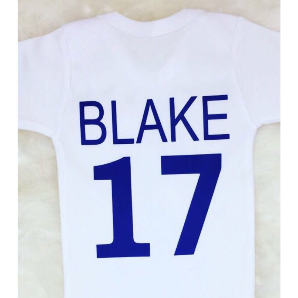 First Football Babygrow