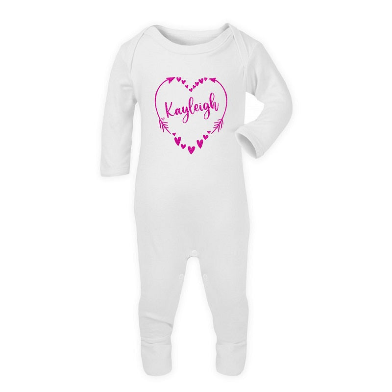 Personalised Heart Of Hearts Babygrow