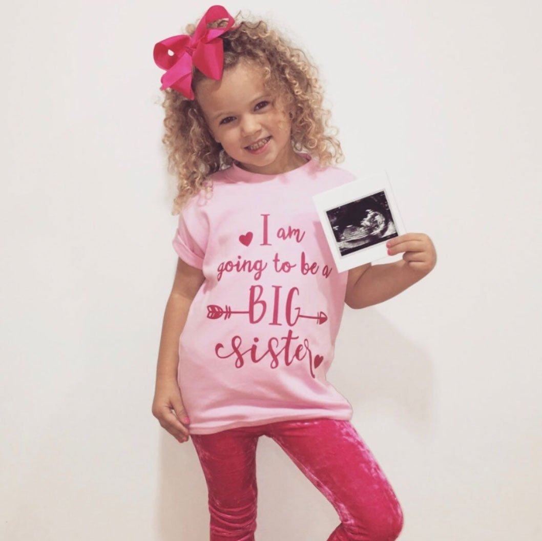 Big Sis Outfit "I'm Going To Be A Big Sister" Kids T-Shirt - Sizes 6 Months Through Youth XL (18-20) I'm Going To Be A Big Sister Tee Shirt Unisex Cotton Blend - Foto 8
