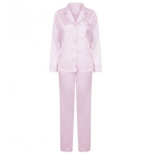 Embroidered Ladies Satin Pyjamas