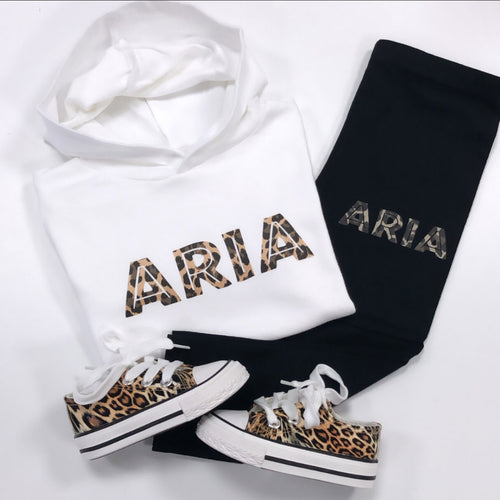 Leopard Hooded Lounge Set