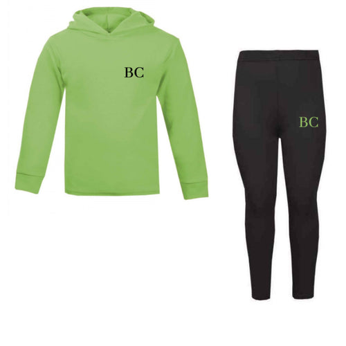 Personalised Lime Green Black Lounge Set