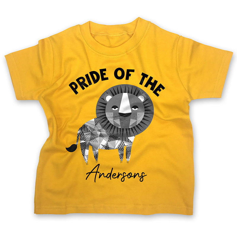 Personalised Lion Pride T-shirt