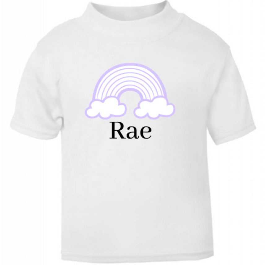 Pastel Lilac Rainbow T-shirt
