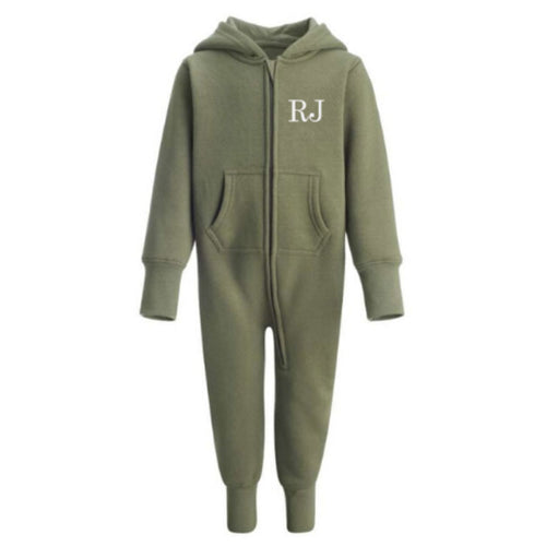 Personalisedb Khaki Onesie