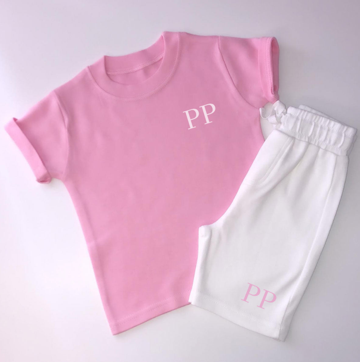 Personalised Pink & White Summer Set