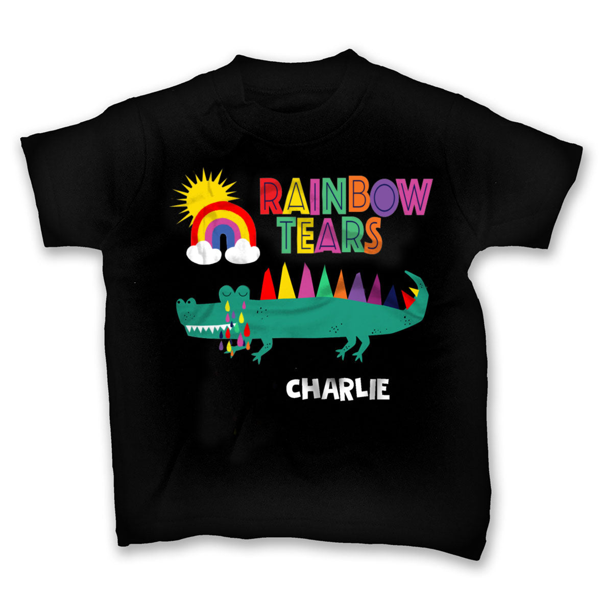 Personalised Rainbow Tears T-shirt