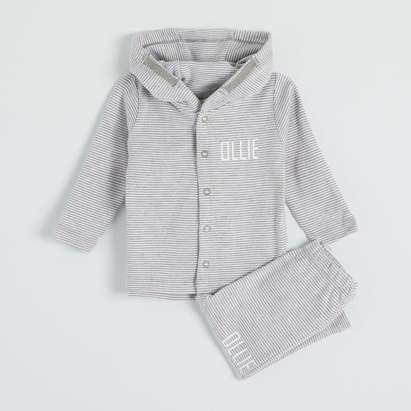 Personalised Striped Hooded Lounge Set