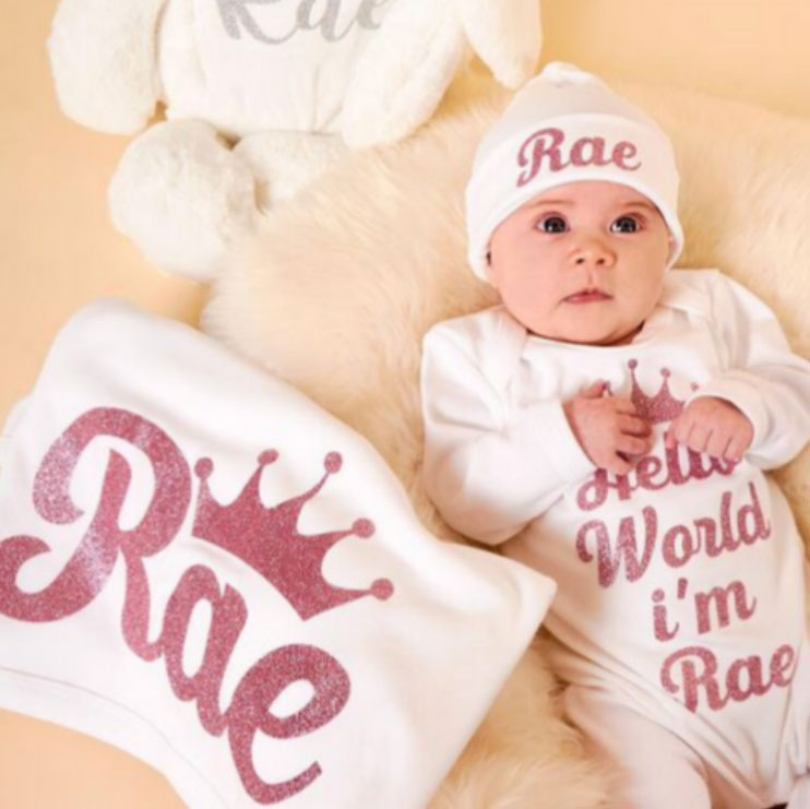 White Hello World BabyGift Set | Dollymix Boutique – Dollymix Boutique ...