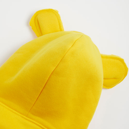 Embroidered Yellow Bunny Ear Hoodie